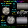 Image 1 : ***Auction Highlight*** Solid Uncirculated First Financial Shotgun Peace silver dollar roll 1924 & P