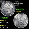 Image 1 : 1879-o Morgan Dollar $1 Grades Select Unc