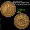 1957 French West Africa (Togo) 10 Francs KM-8 Grades vf++