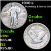 Image 1 : 1930-s Standing Liberty Quarter 25c Grades f+