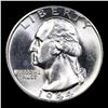 Image 2 : 1944-d Washington Quarter 25c Grades GEM+ Unc
