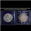 1970 New Zealand Decimal Currency Commemorative Dollar, second crowned portrait of Queen Elizabeth I