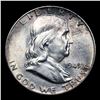 Image 2 : 1949-p Franklin Half Dollar 50c Grades Choice Unc+ FBL