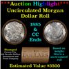 ***Auction Highlight*** 1885 & CC Uncirculated Morgan Dollar Shotgun Roll (fc)