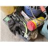 Image 8 : Misc. Shop Materials: Floor Cleaner, Empty Plastic Drums, Straps, etc.