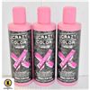 3 BOTTLES 250mL SEMI PERMANENT HAIR COLOR SHAMPOO