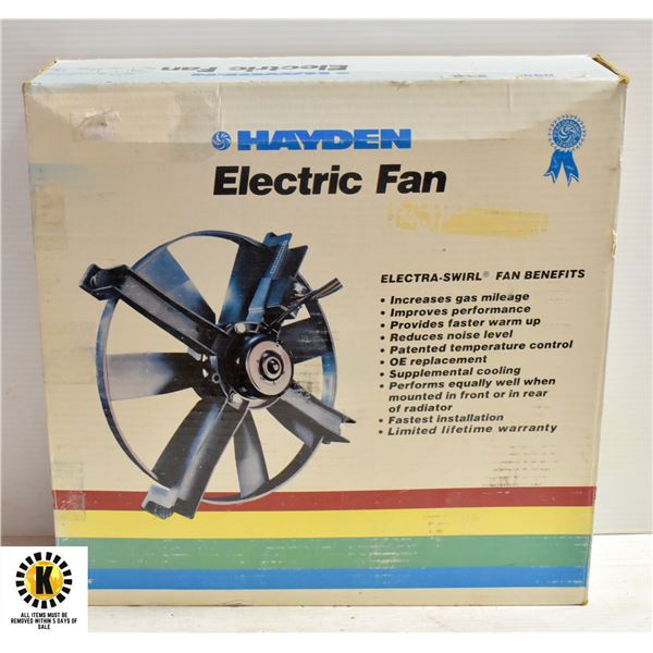 NEW HAYDEN 14" ELECTRIC FAN