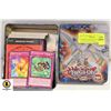 Image 1 : TIN WITH VARIOUS OLD YU-GI-OH COLLECTORS CARDS