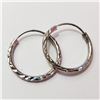 Image 1 : JP896-135 SILVER HOOP EARRINGS