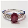 Image 1 : JP896-108 SILVER RUBY RING