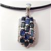 Image 1 : JP896-131 SILVER SAPPHIRE(7CT) PENDANT