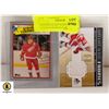 Image 1 : FRANZEN GAME WORN JERSEY & YZERMAN ROOKIE CARD