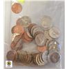 Image 1 : LOT OF OLD CANADA 5 CENT & 1 CENT COINS