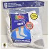 Image 1 : FRUIT OF THE LOOM MENS CREW SOCKS ,6PACK,SIZE