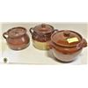 Image 1 : 3 BEAM POTS WITH LIDS