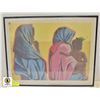 Image 1 : FRAMED PAINTING NAMED "SISTERS"