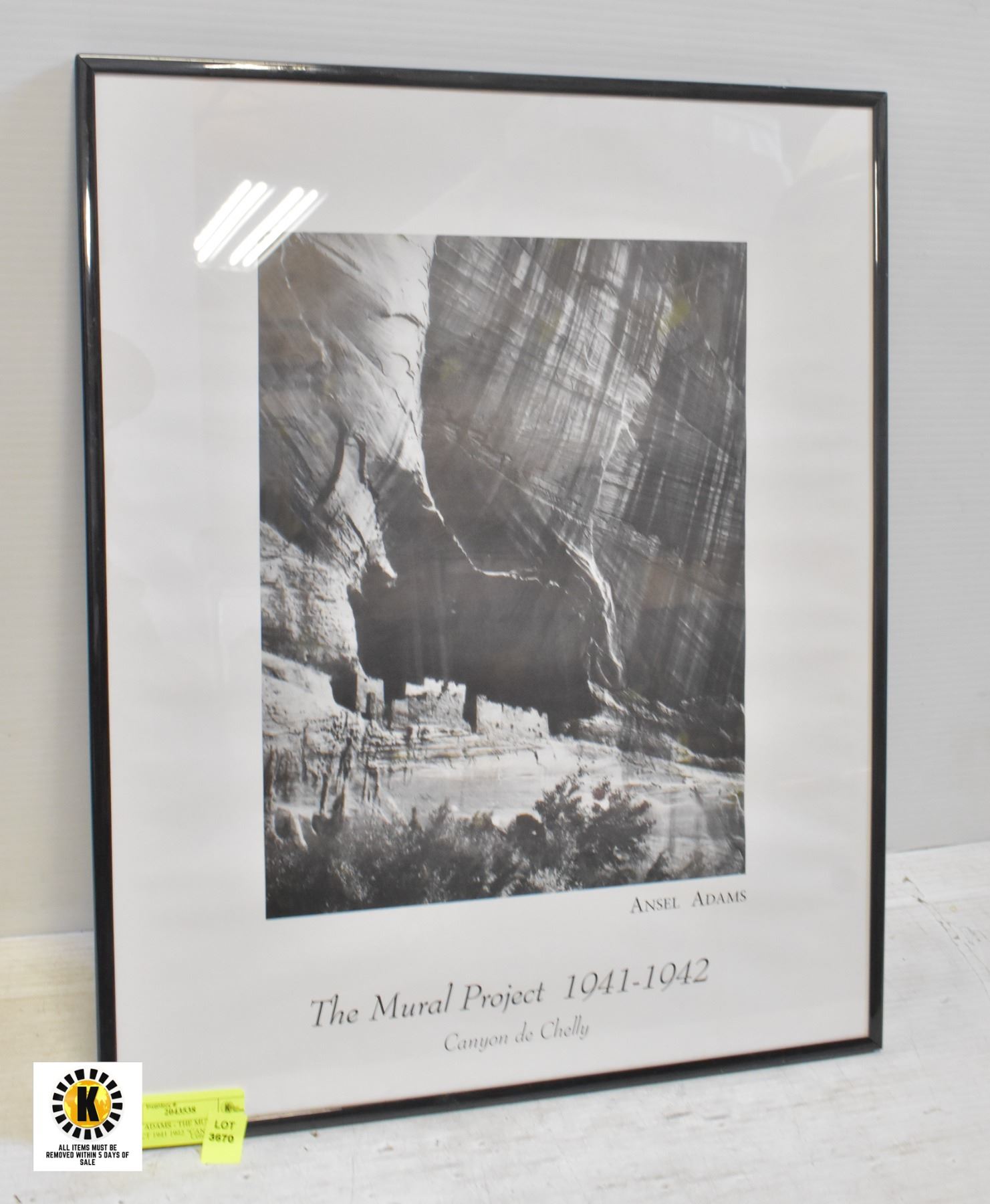 ANSEL ADAMS - THE MURAL PROJECT 1941 1942 "CANYON