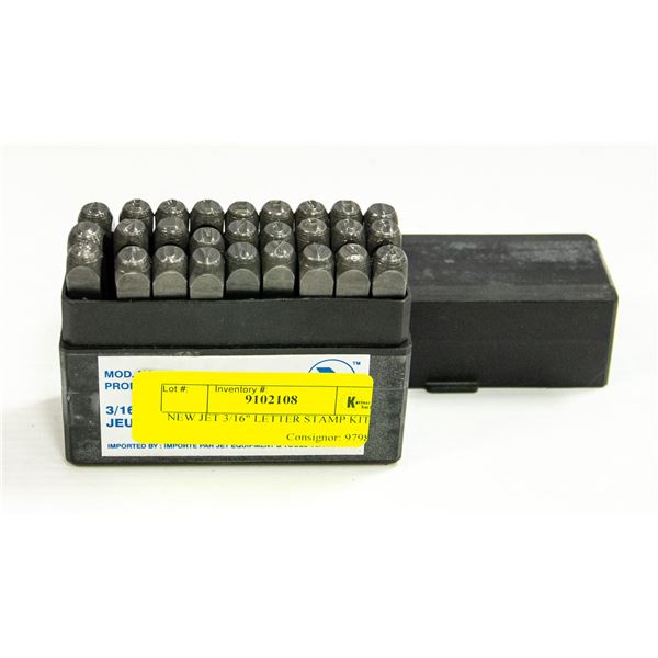 NEW JET 3/16" LETTER STAMP KIT