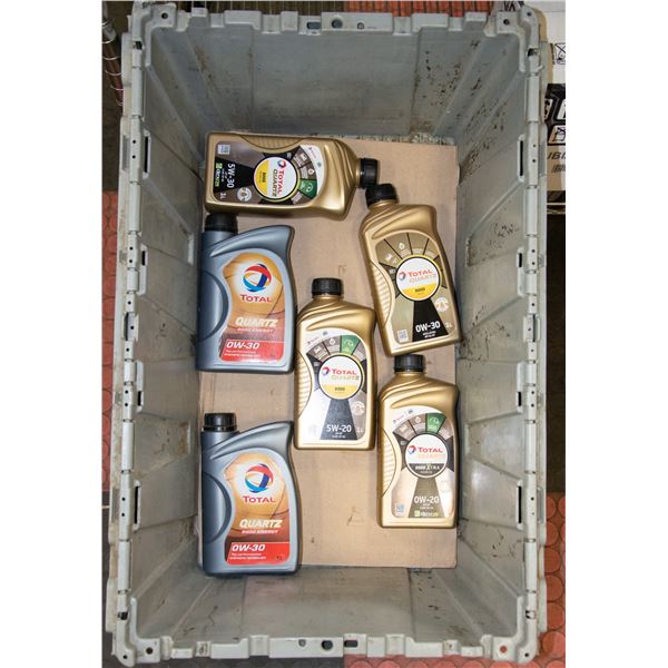 TOTE OF ASSORTED MOTOR OIL