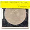 Image 1 : FIVE SHILLINGS SILVER COIN