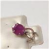 Image 1 : BZ1359-48 .925 STERLING SILVER RUBY PENDANT