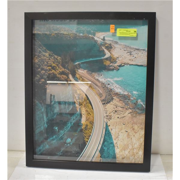 FRAMED PHOTO OF OCEAN HIGHWAY