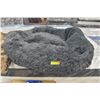 Image 1 : LARGE BLUE SHAGGY DONUT STYLE PET BED