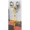 Image 1 : 4FT DUAL HEAD WORK LIGHT, YELLOW