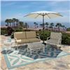 Image 1 : NEW IVORY TILTING PATIO UMBRELLA