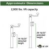 Image 2 : NEW AC-DK 2000LB TRAILER JACK, TOP WIND