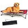 Image 1 : NEWLY UNPACKED PORTABLE PET COT ( RED )