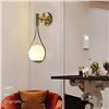 Image 1 : NEW REPACK FULESI TEARDROP WALL SCONCE LIGHT