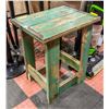 Image 1 : RECLAIMED WOOD SIDE TABLE - RUSTIC, CUSTOM