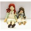 Image 1 : FLAT OF 2 COLLECTIBLE DOLLS, ONE PORCELAIN
