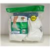 Image 1 : FRUIT OF THE LOOM MENS WHITE ANKLE SOCKS SIZE