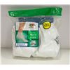 Image 1 : FRUIT OF THE LOOM MENS WHITE ANKLE SOCKS SIZE