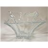 Image 1 : MIKASA CRYSTAL BOWL 14" FROM TIP TO TIP