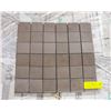 Image 2 : 15 BOXES OF BROWN MOSIAC TILE EACH TILE IS 2" X 2"