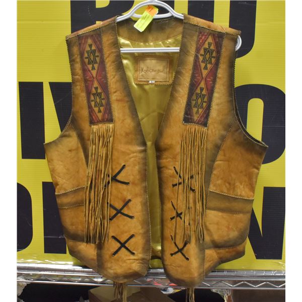LEATHER VEST LARGE