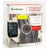 Image 1 : BROOK STONE HEATED THROW 50 IN X 60 IN