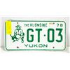 Image 1 : 1978 YUKON KLONDIKE LICENSE PLATE