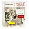 Image 1 : BROOK STONE HEATED THROW 50 IN X 60 IN