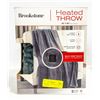 Image 1 : BROOK STONE HEATED THROW 50 IN X 60 IN