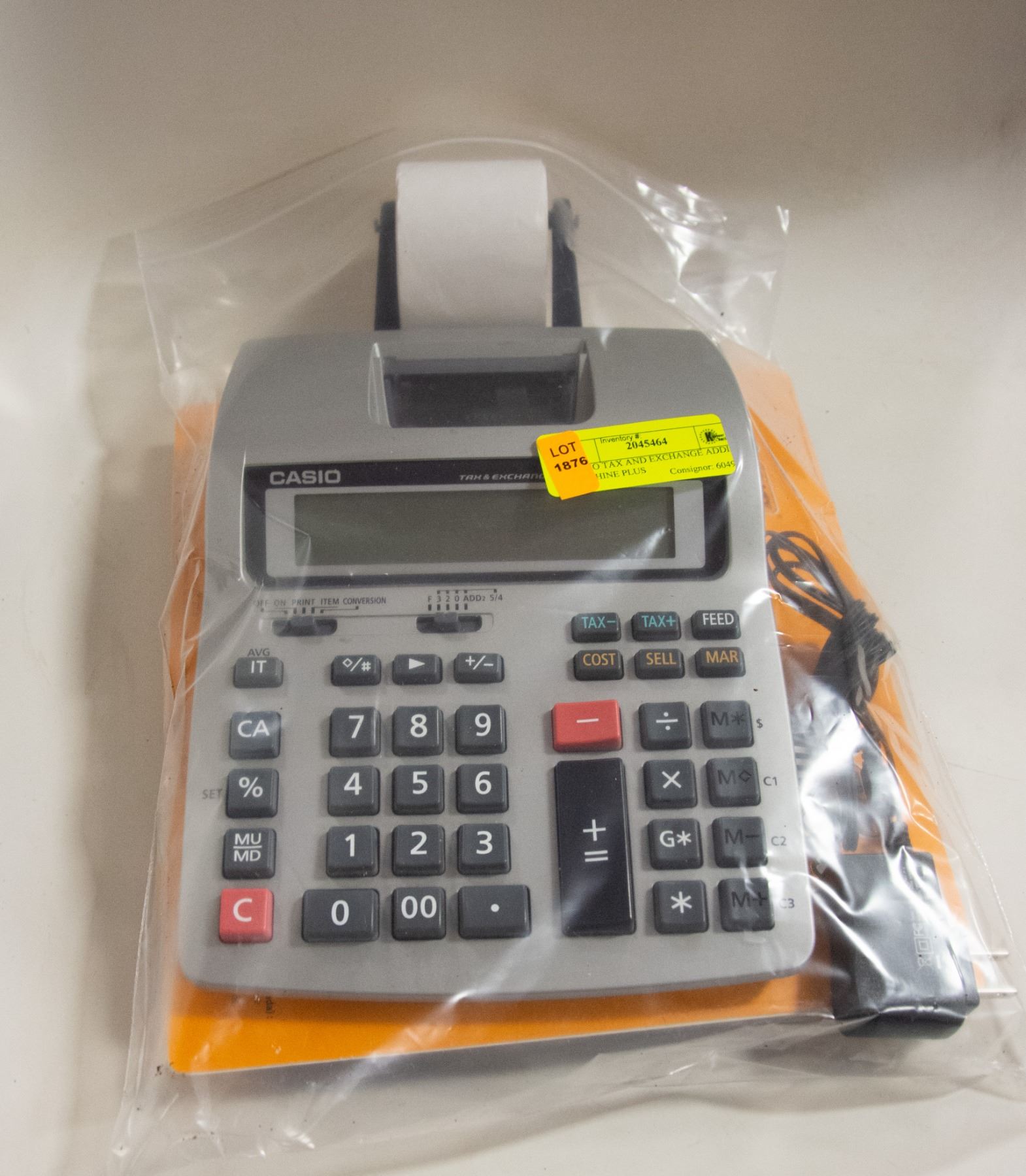 CASIO TAX AND EXCHANGE ADDING MACHINE PLUS