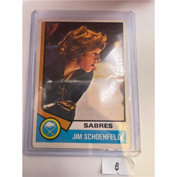 1974 Jim Schoenfeld Hockey Card