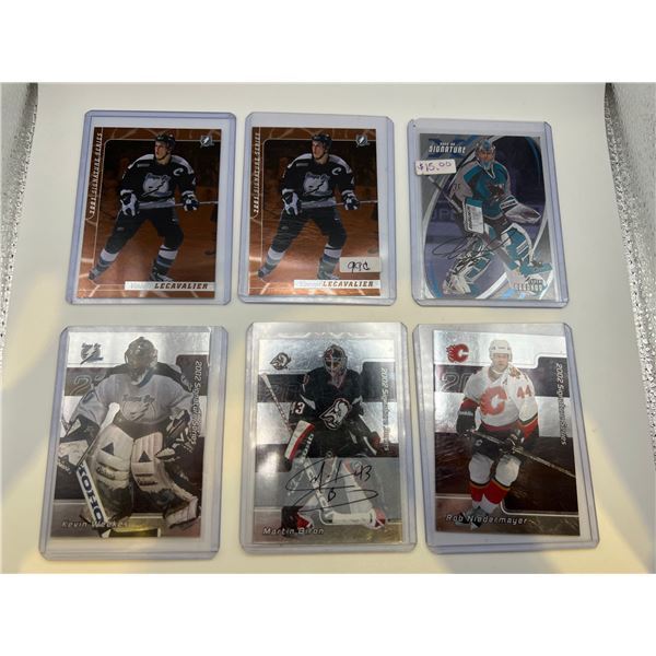 In the Game Signature Series Hockey cards