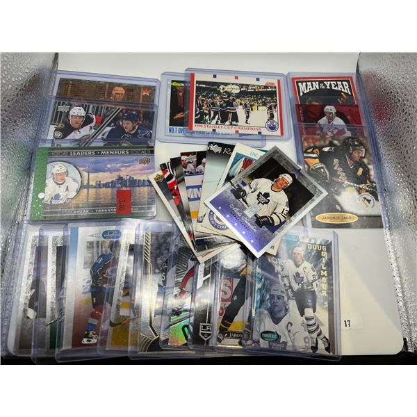 24 Hockey Cards Various Years & Brands