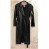 Image 1 : "Superhero Show" Leith black faux Leather trench coat - Sz large