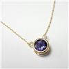 Image 2 : $800 10K Lolite (1ct) Necklace