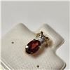 Image 2 : $240 10K Garnet Diamond Pendant